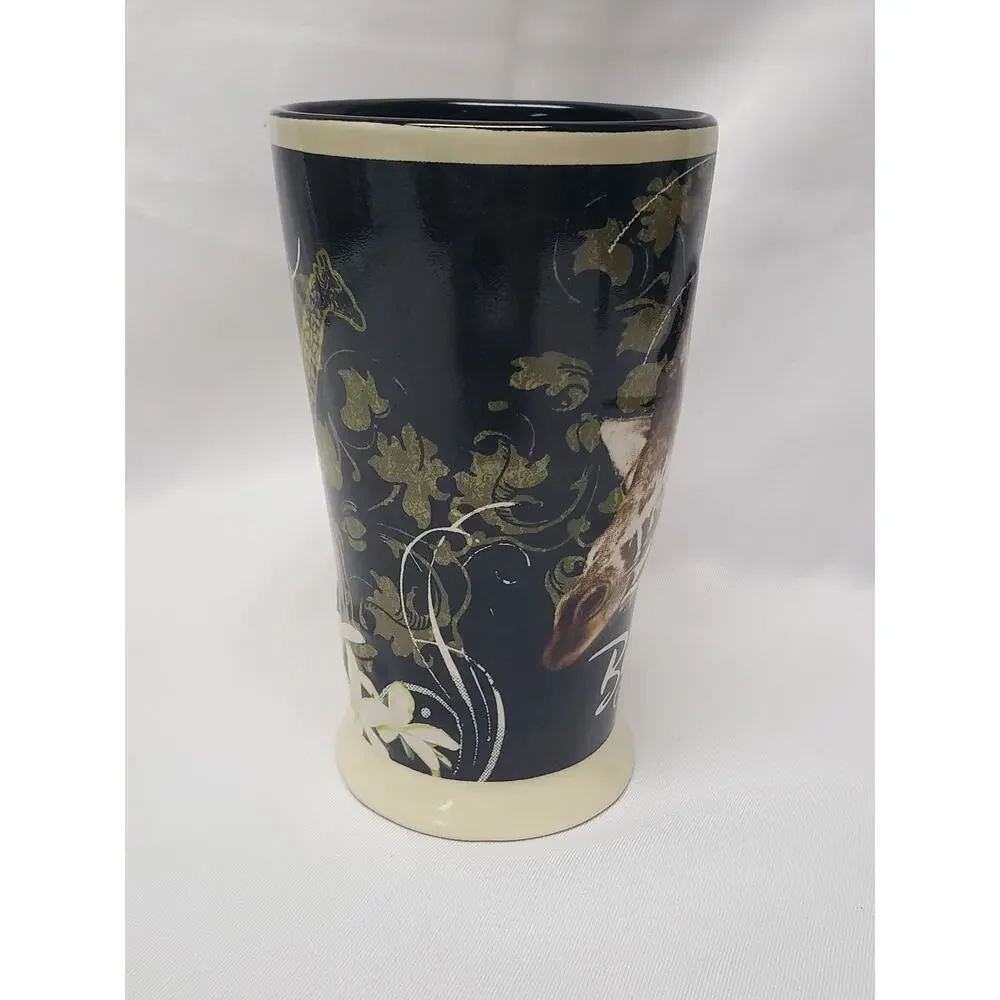 Busch Gardens Large Giraffe Glass Coffee Mug Theme Park Souvenir Cup